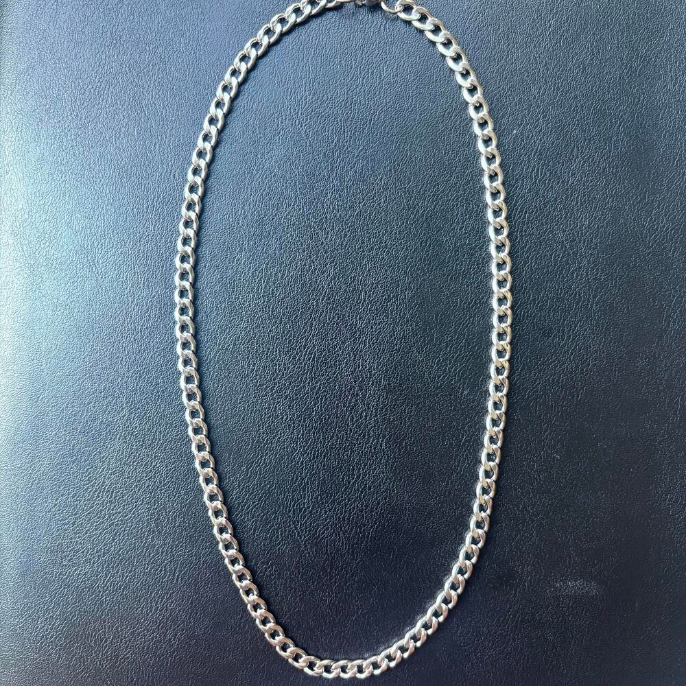 Unbranded Men's Silver and Black Jewellery